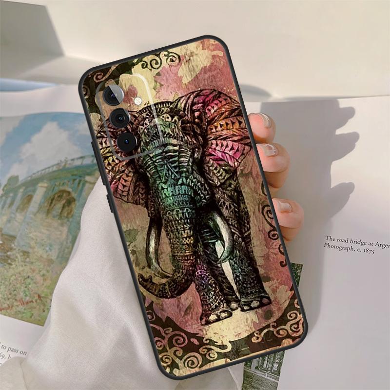 

Elephant Mandala Aztec Case For Samsung Galaxy A54 A34 A14 A06 A16 A26 A36 A56 A12 A32 A52 A13 A33 A53 A15 A35 A55 Samsung A56