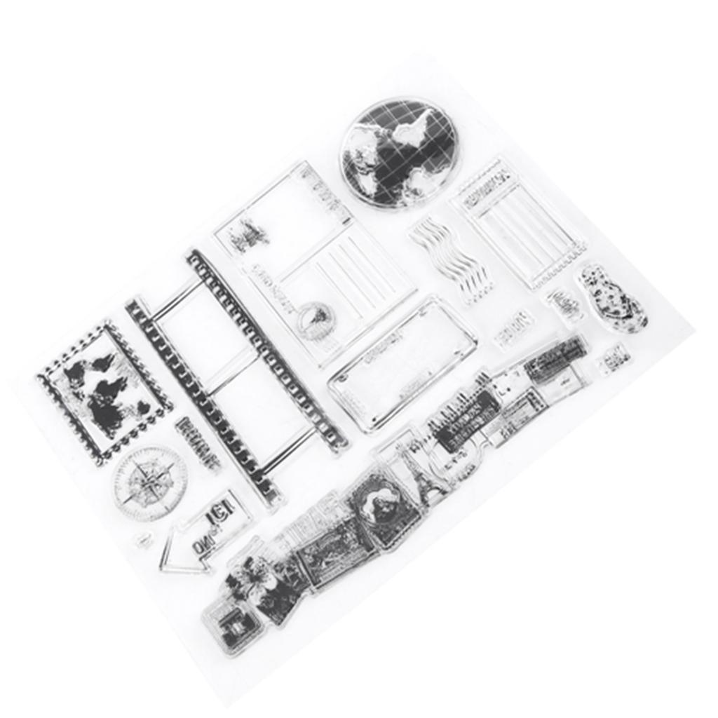 Clear Stamp Scrapbook Photo Cards Postcards 14x18cm Rubber Seal Silicone Stamps