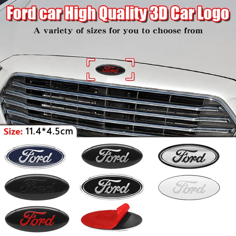 Car Hood Front Bonnet Grill Rear Trunk Emblem Logo Badge Sticker For Ford S MAX Ranger Focus Fiesta Mondeo Kuga Mustang KA Decal