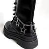 Retro Five-Pointed Star Pendant Chain Shoe Accessories for Martin Boots