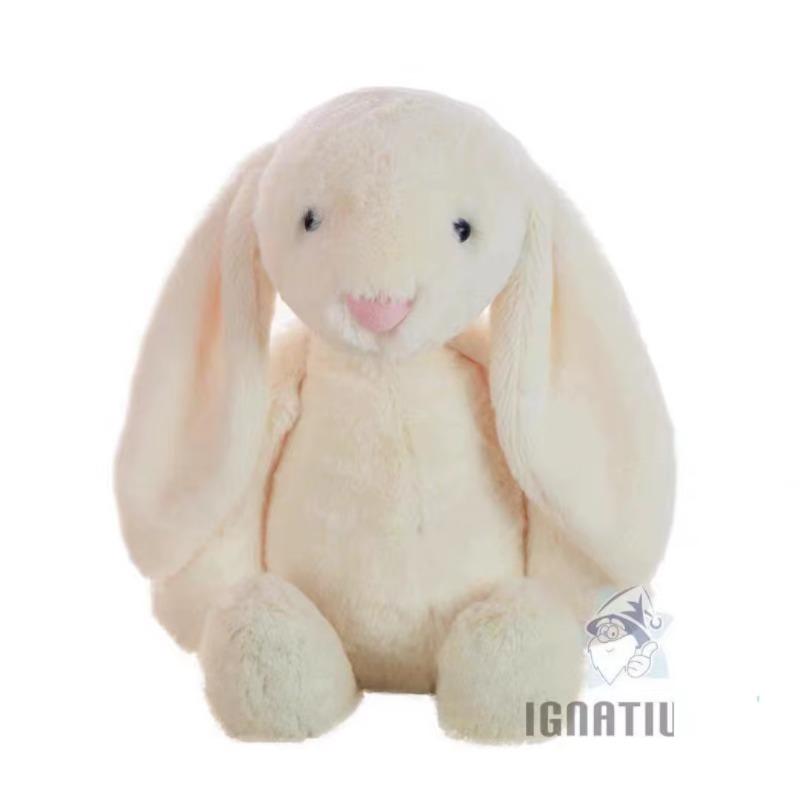 60cm Bunny Plushies Doll Toys Stuffed Dolls Rabbit Big Animal Lunar Chinese New Year Toy Easter Gift for Friends Children