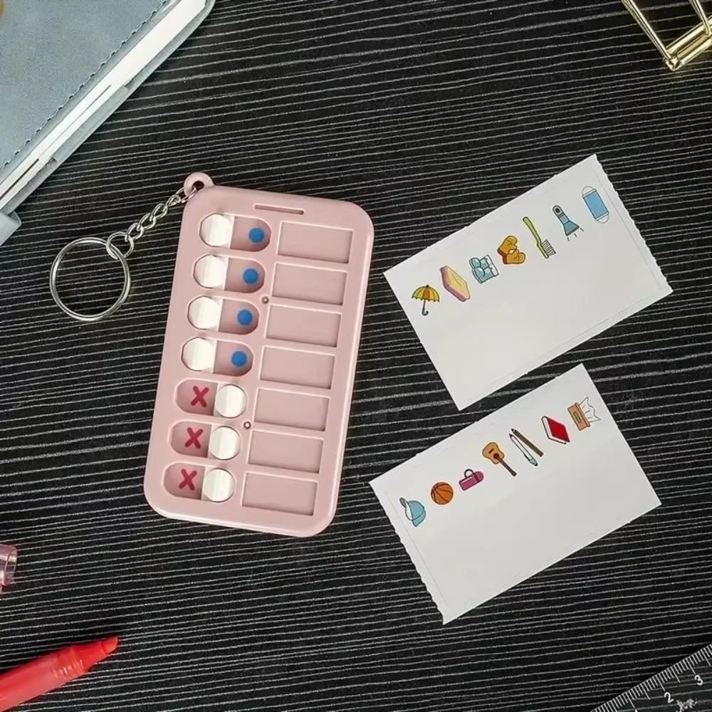 Detachable Memo Board Keychain Plastic To Do List Simple Daily Planner Board