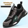 Breathable Steel Toe Work Shoes - Lightweight, Odor-Proof, Anti-Smash, Anti-Puncture, Comfortable, Wear-Resistant with Soft Sole and Shoelaces.