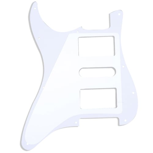 Musiclily Pro 11-otvorový HSH ST-typ pickguard pro elektrické kytary USA/Mexiko Stratocaster, bílá perleť 4dílná sada