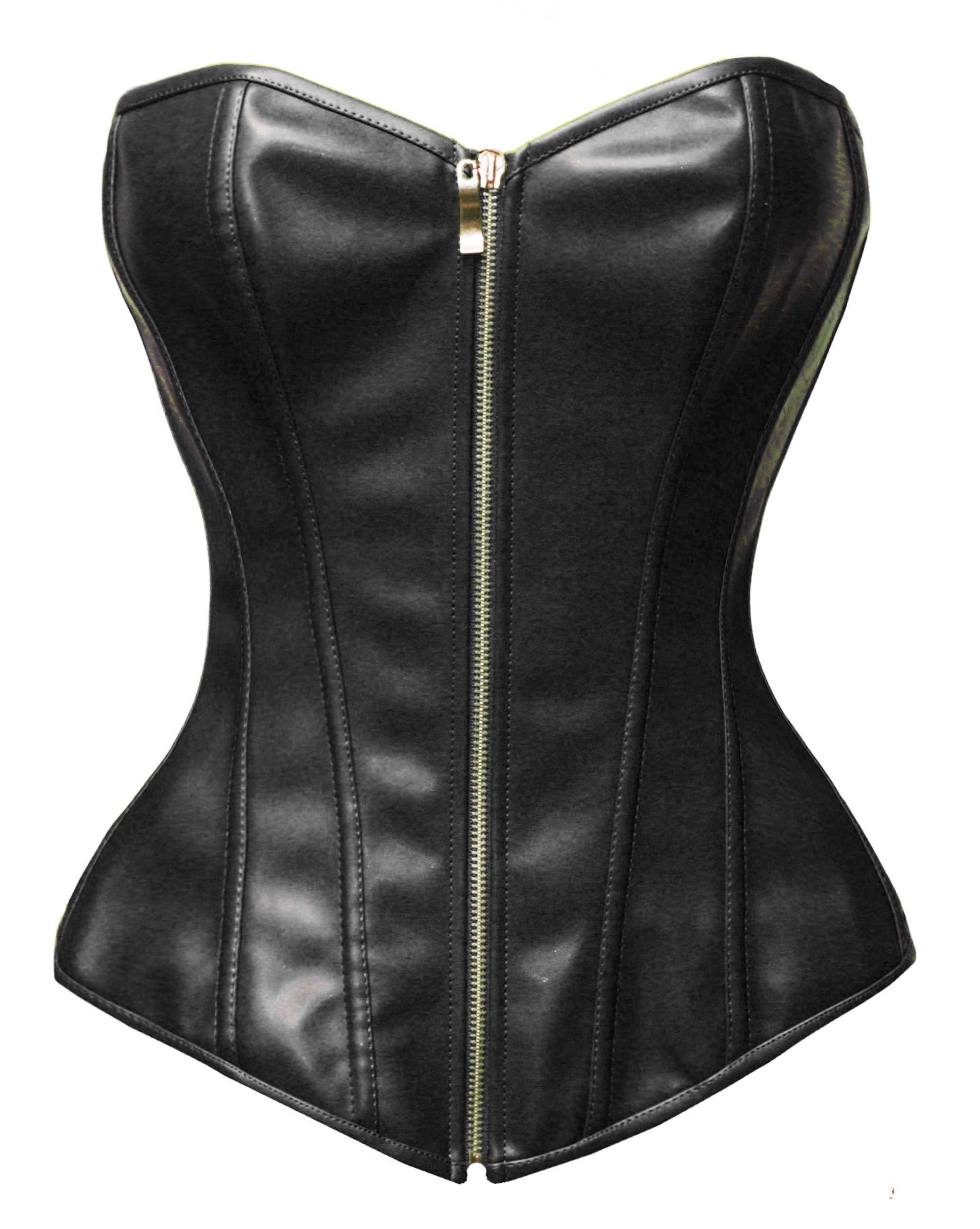 

Faux Leather Corset Shapewear [BS Lingerie] Ladies (3L, Black) чорний