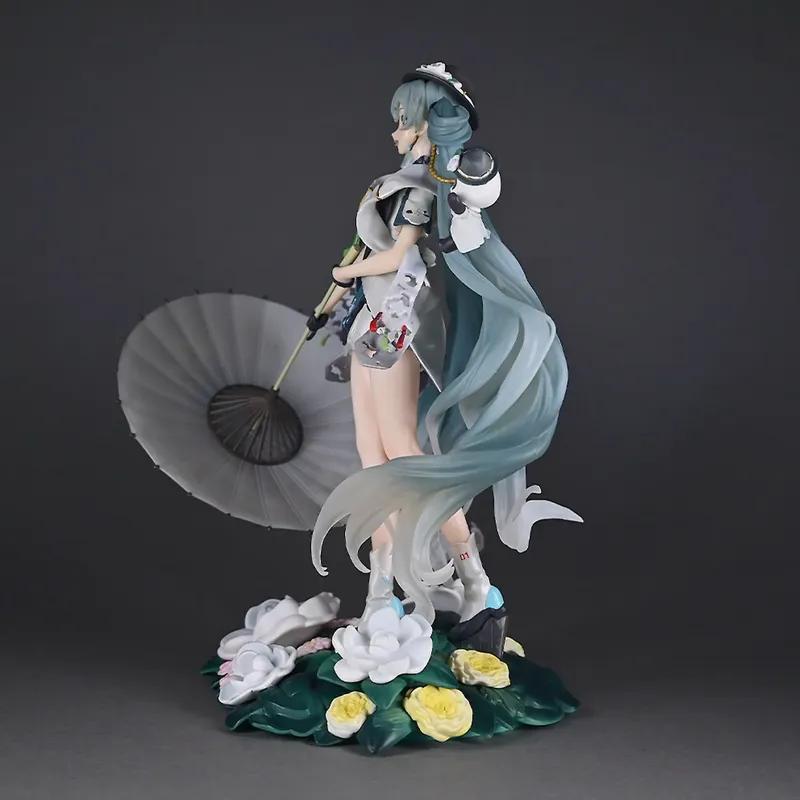 26cm Anime Panda Hatsune Miku PVC Action Figure Statue Desktop Decoration Periphery Model Trendy Toys Surprise Gift Collectible