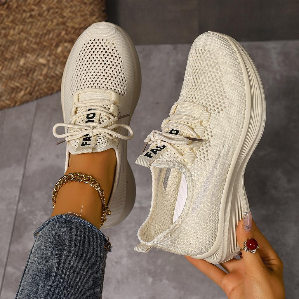 Shoes Women's Flying Woven Women's Net Shoes Versatile Trend Casual Foreign Trade Women's Sports Shoes Soft Sole Breathable Lightweight Women's Shoes