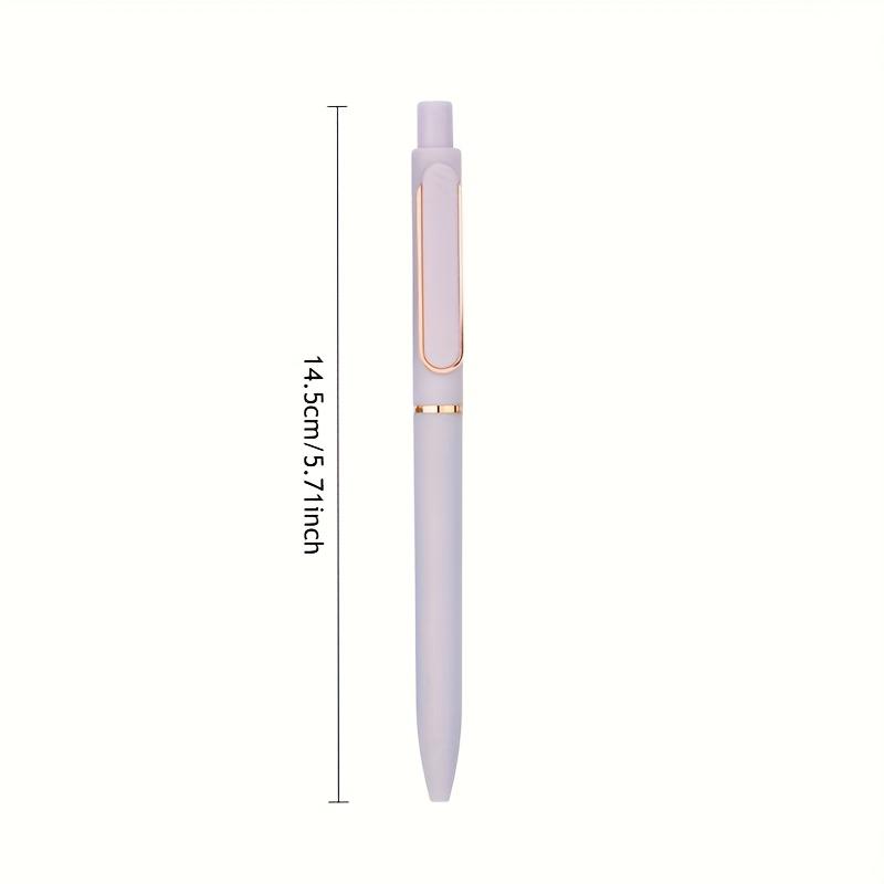 5 Stück Ästhetische Stifte Druckbleistifte Weiche Farb-Gelstifte 0,5 mm Feine Spitze Schwarze Tinte Kawaii Schreibwaren Notizbücher Büro Schulbedarf