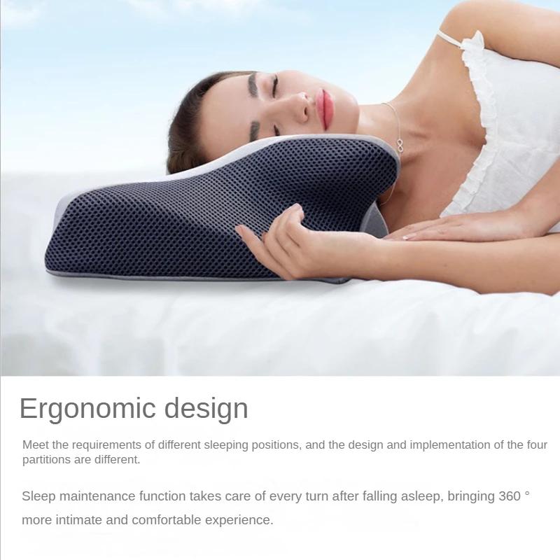 Memory Foam Cervical Pillow Anti-Cervical Pain Sleep Pillow Bedding Ergonomic Pressure Relief Sound Sleep Pillow