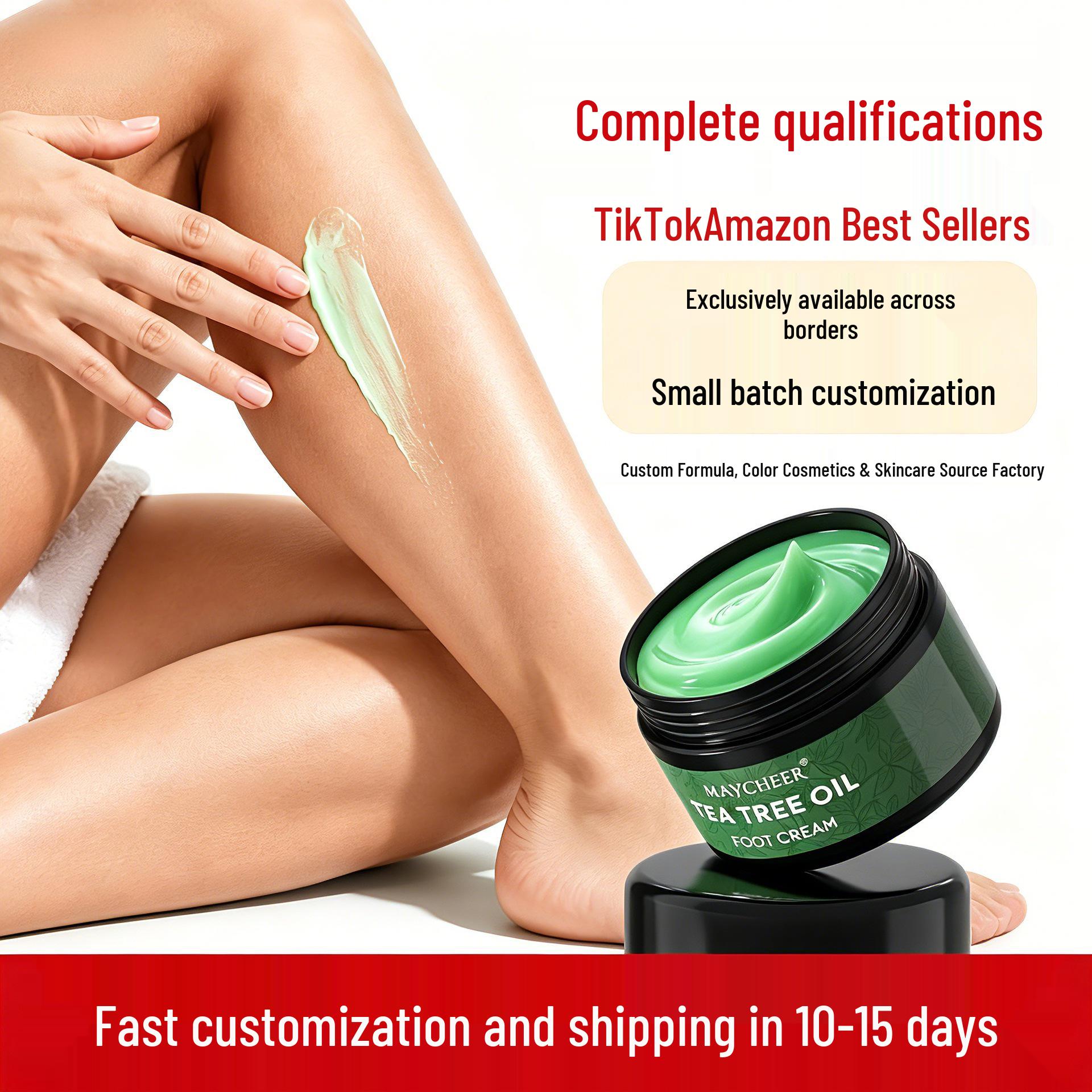 Tea Tree Foot Cream: Moisturizing & Cleansing Daily Care Tea Tree Oil Foot Cream