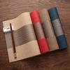 Chinese Style Pvc Table Mat Woven Waterproof And Oil-Proof Non-Slip Light Luxury Table Mat Simple Household Cup Mat 45X30Cm