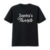 Womens Santa S Favorite T Shirt Funny Cute Kids Christmas Black 2XL Vintage Washed Comfortable Homme Unisex Designer Clothes