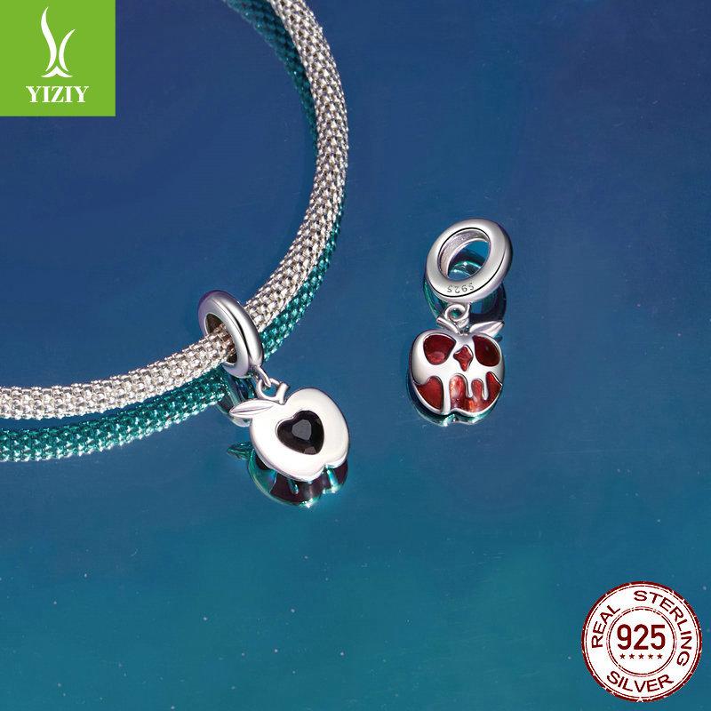 Magic Series Poison Apple Diy Pendant Accessories, Dark Wind S925 Silver Bracelet Beaded