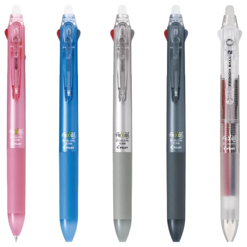 Pilot 2-color ballpoint pen that disappears when rubbed Frixion Ball 2 0.38 Soft Pink PLKFB40UFSP