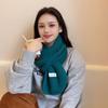 Scarf Women's Winter Solid Color Soft and Waxy Versatile Korean Couple Fashion Student Knitted Warm Scarf Korean Knitted