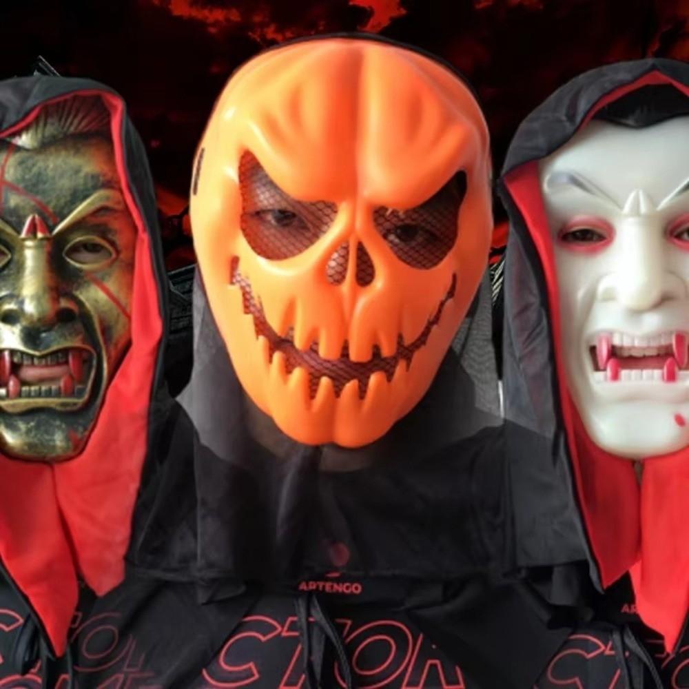 Realistic Halloween Pumpkin Mask Creativity Terrifying Cosplay Mask  Haunted House