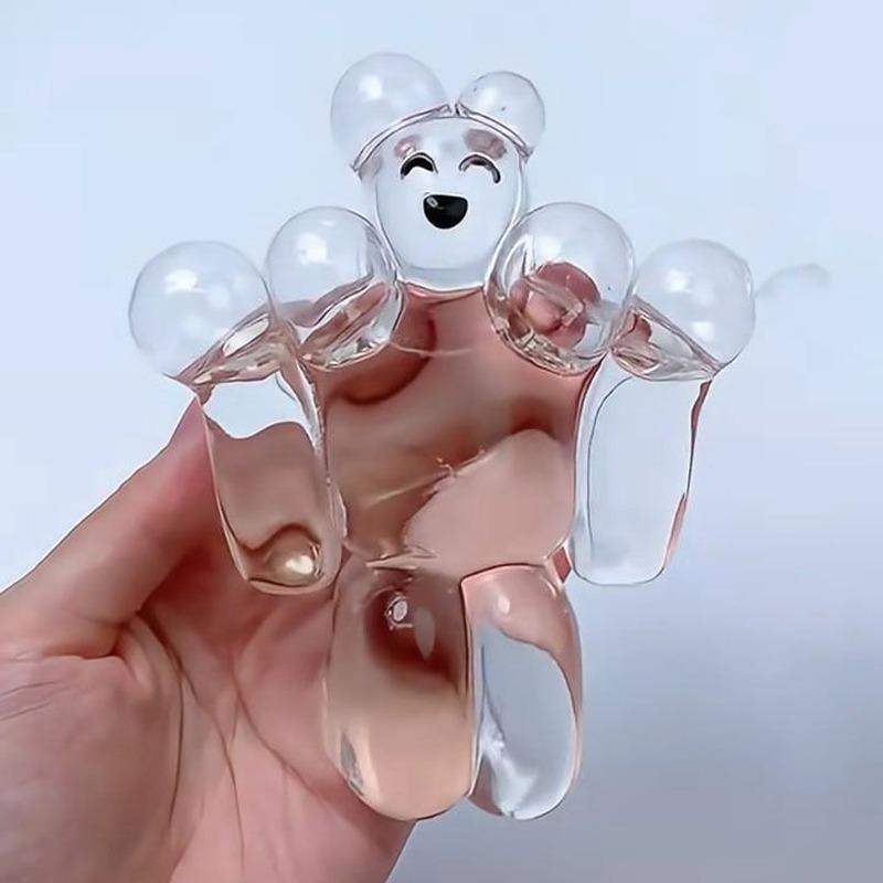 5Pcs Latest Transparent Jelly Robot Press Plaything Cute Super Plush Relieve Stress Release Slowly Rebound Kawaii Stress-Relieving Gift