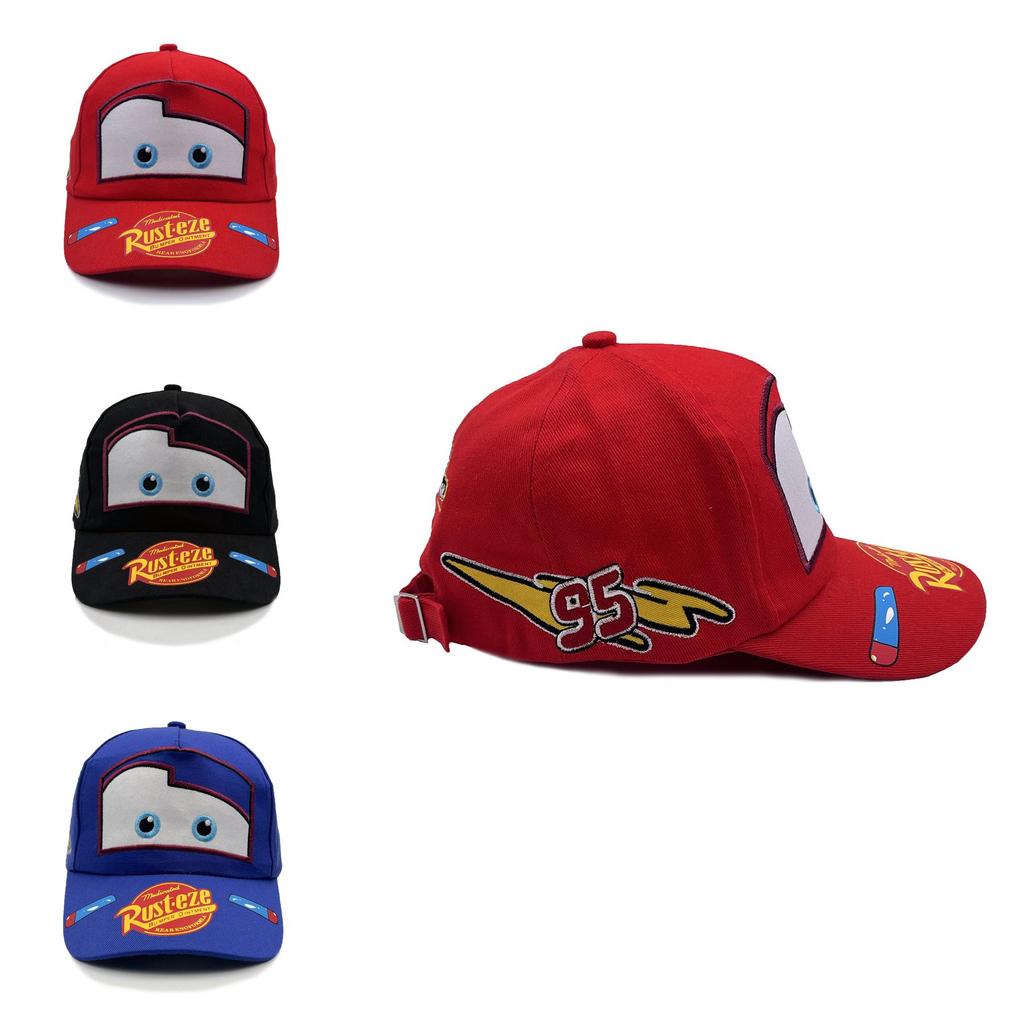 Cartoon Cars Pattern Kids Baseball Cap With Sun Protection And Breathable Cotton For Summer Outdoor Play