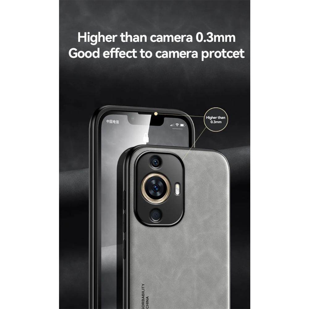 Shockproof Case for Huawei Nova 12 SE 12S Nova 11 Pro 11i 10 SE Protective Cover Built-in Magnetic Car Holder Textured Business Full Protection Cover