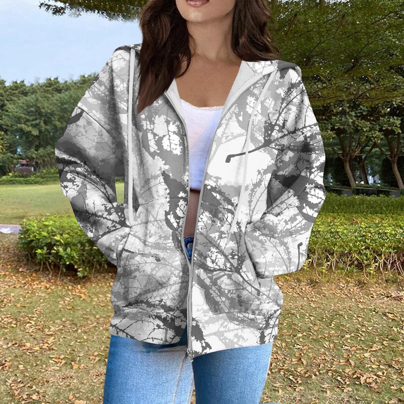 

Женская модная повседневная толстовка с принтом на Хэллоуин, длинный рукав с карманом, кардиган, куртка, пальто с капюшоном на молнии L