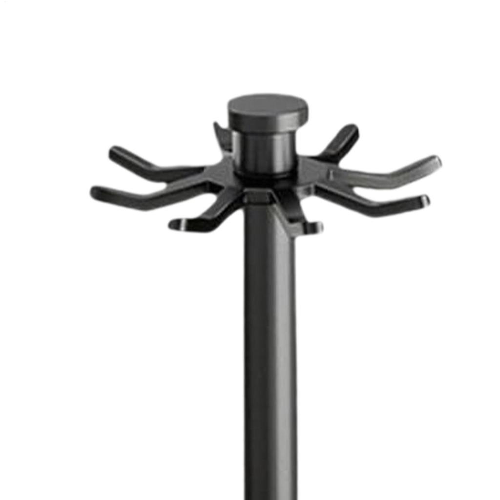 Rotating Utensil Holder with 8 Hooks 360-degree Rotation Cookware Holder Spoon Organizer Stirring Rod Organizer Rack for Kitchen