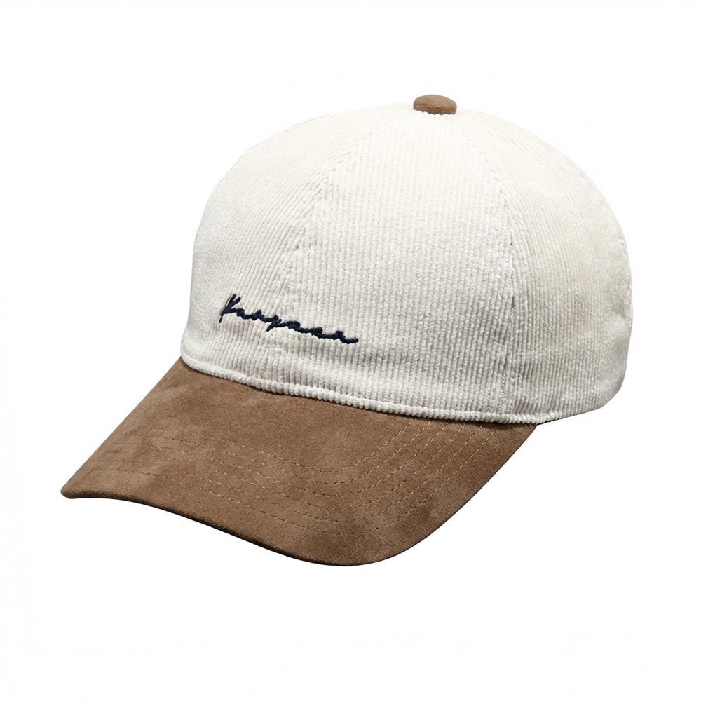 Embroidered Letter Baseball Hat Corduroy Breathable Outdoor Sport Hat Adjustable Wide Brim Bucket Hat Sports Activitie