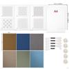 Embroidery Starter Kit Sashiko Coasters DIY Practice Kits Stencil for Handmade