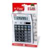 Flair FC-309 Desktop Calculator Grey Dual Power GT Keys Metal Cladding 99 Steps Check & Correct for Home Office Shop Use