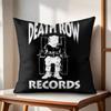 DDeath Row Records Cushion Cover Natural Linen Organic Fabric DoubleSided Printing Couch Pillow Covers Home Decor