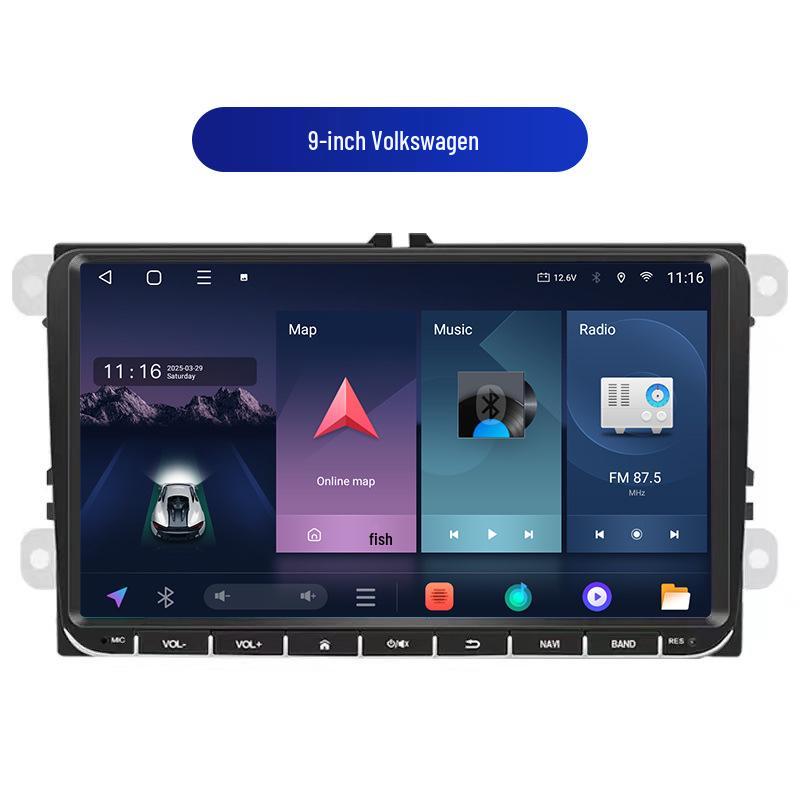 7 To 9-Inch Volkswagen Universal Car Navigation System with Button Controls, Android GPS All-in-One