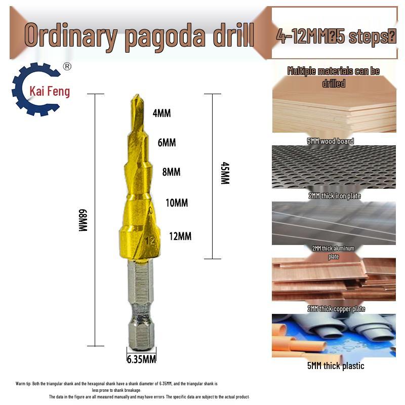 Stainless Steel Step Drill Bit for Metal & Aluminum