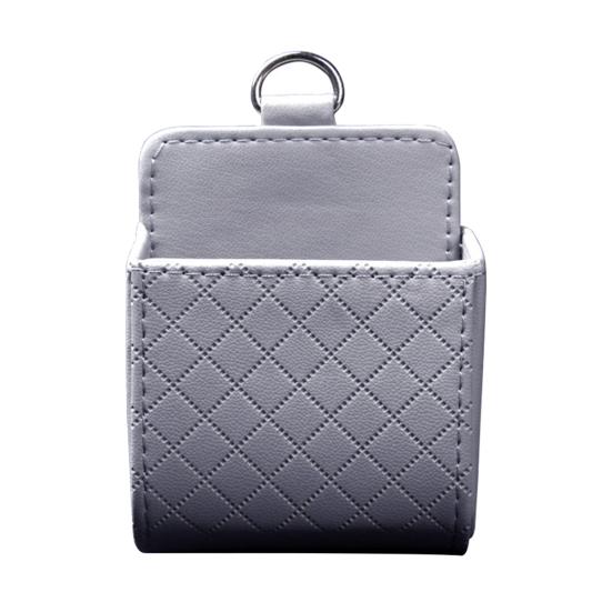 Sztuczna Skóra Samochodowy Schowek na Kratkę Wentylacyjną na Telefon Klucze Monety Organizer Pudełko Uchwyt Etui