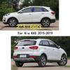 Car TPU/Glossy Mirror Pillar Post Cover Door Trim Window Molding Stickers Accessories 6pcs For Kia KX3 2015 2016 2017 2018