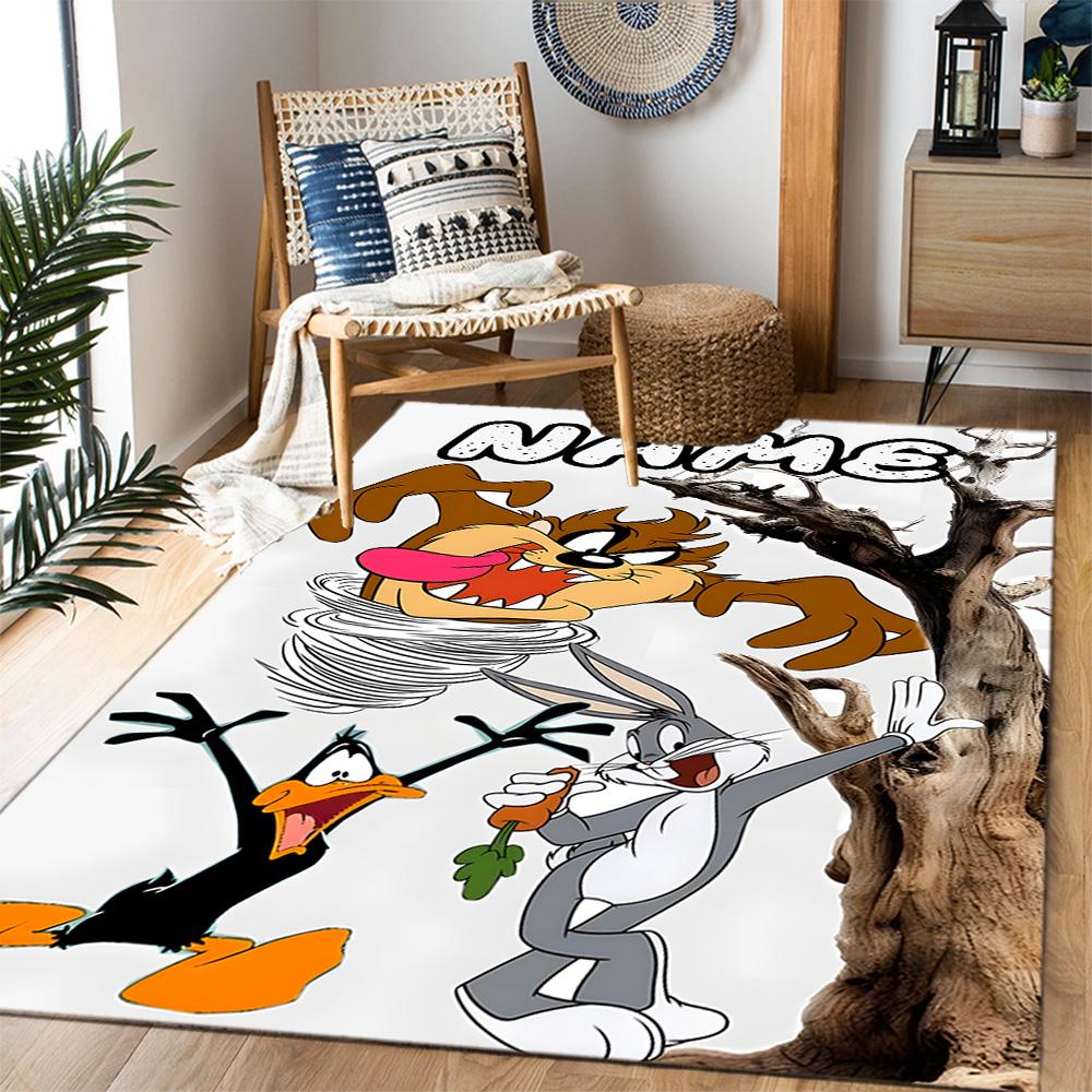 Looney Tunes Adventure Customize Your Name Carpet Perfect for Balcony Kitchen Dining Room Dormitory Antislip Carpet Office home decor