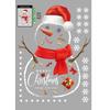 45*60cm Stickers Christmas Decorations Electrostatic Glass Stickers Bells Shopping Mall Window Flower Atmosphere Layout Stickers
