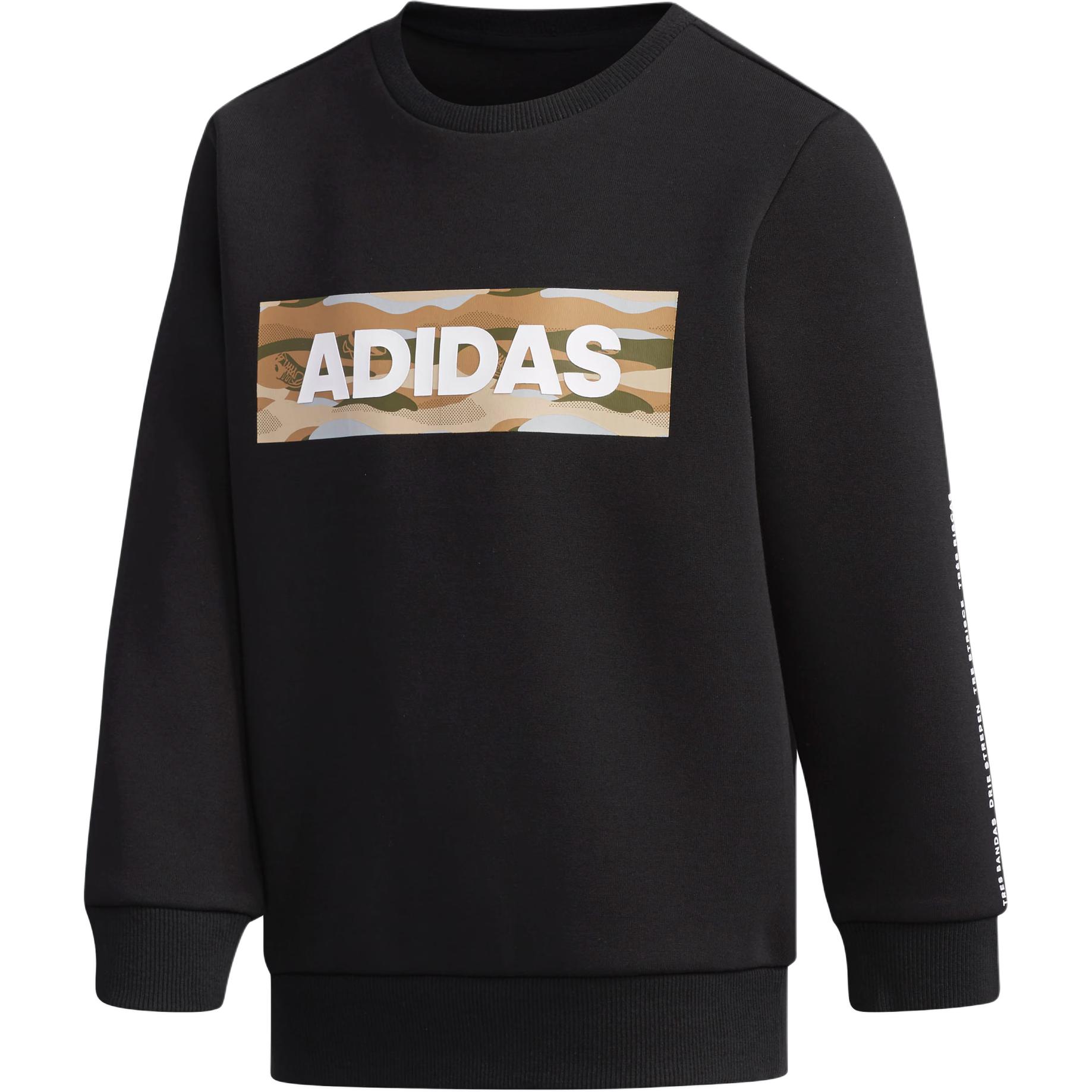 Adidas Sweatshirt Black Children Aged 3 7 Years Old DY9230 A104