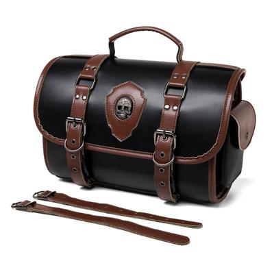 Saddlebag Motorcycle Tool Bag Motorbike Accessories Leather Retro Style for Travel Riding Luggage Storage Bag