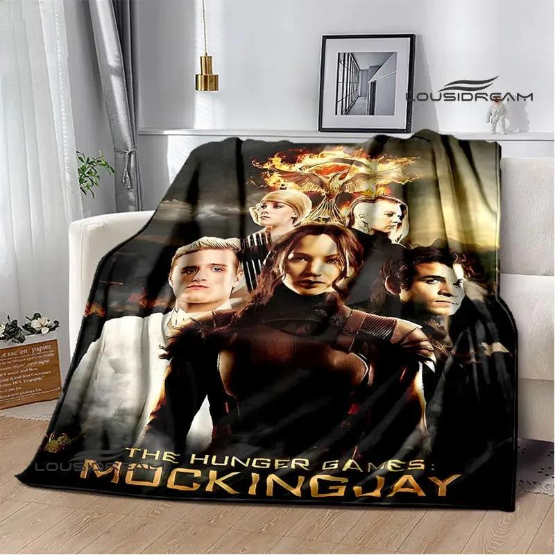 The Hunger Games Print Deka Flanelová deka Domácí cestovní deka deka tenká deka Teplá deka dárek k narozeninám