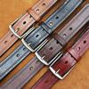 Belt for Men's Trendy Retro Pure Cowhide Jeans Belt for Men's Students Korean Style Trendy Head Pin Buckle Versatile Women's Universal