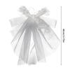 Bridal Veil Bride Elaborate Hair Clip Headscarf Veil Bachelorette Party White