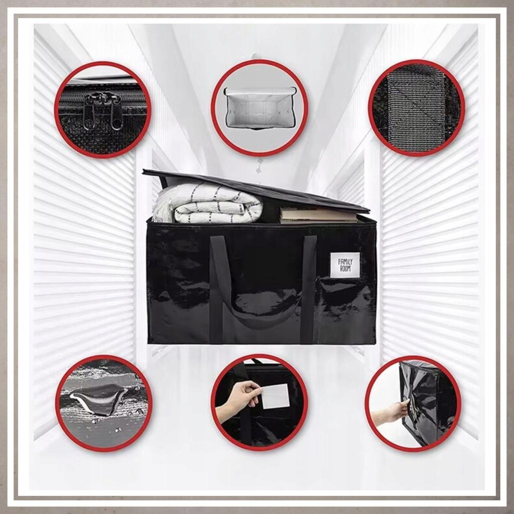 Black utility storage bag