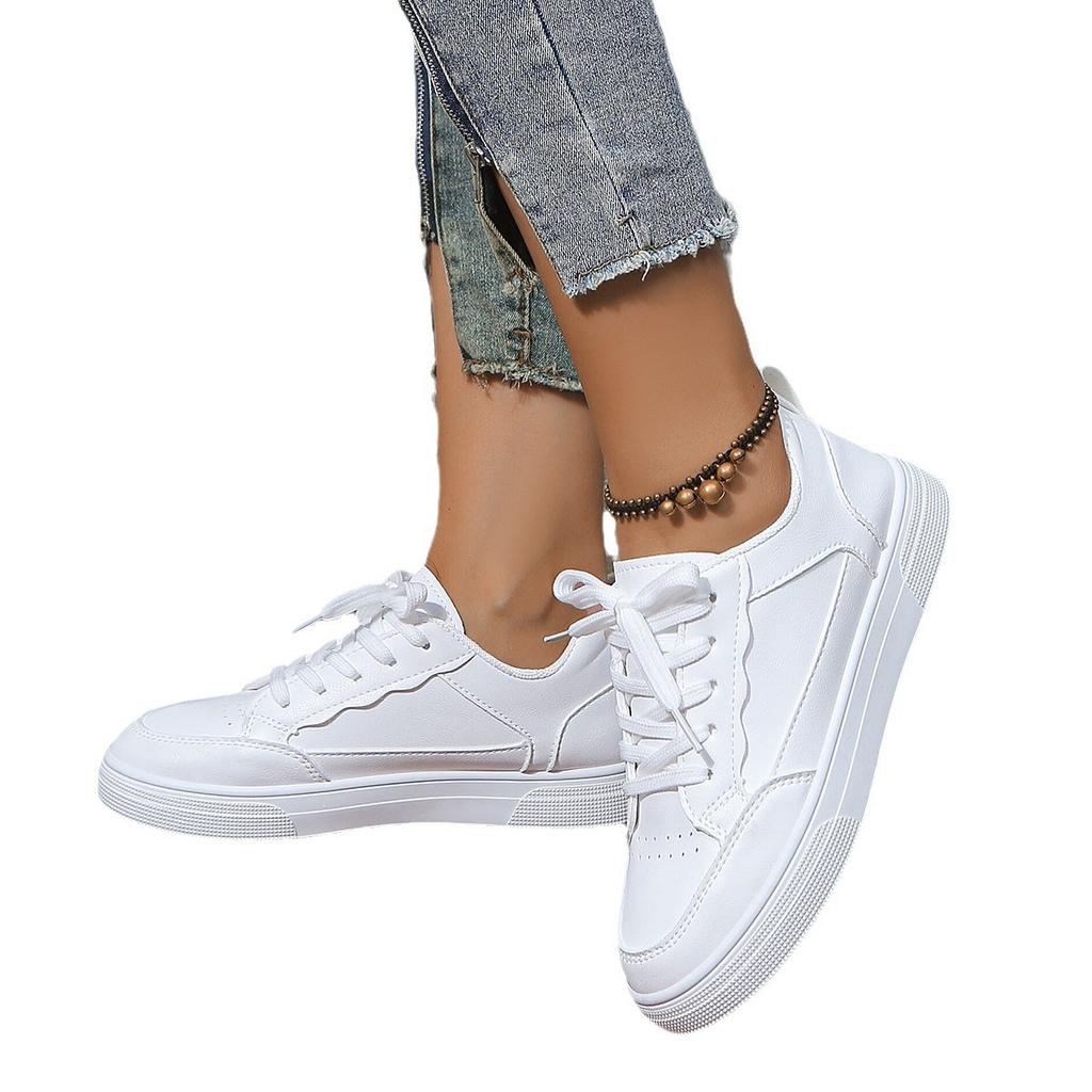 Foreign Trade Large-size Board Shoes Women's Spring 2024 New Ins Trendy Student Versatile Casual Sports Little White Shoes