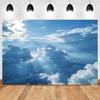 Blue Sky White Cloud Photography Props Decortions Background Realistic Sunlight Photo Studio Backdrop Supplies Banner Kids Gifts