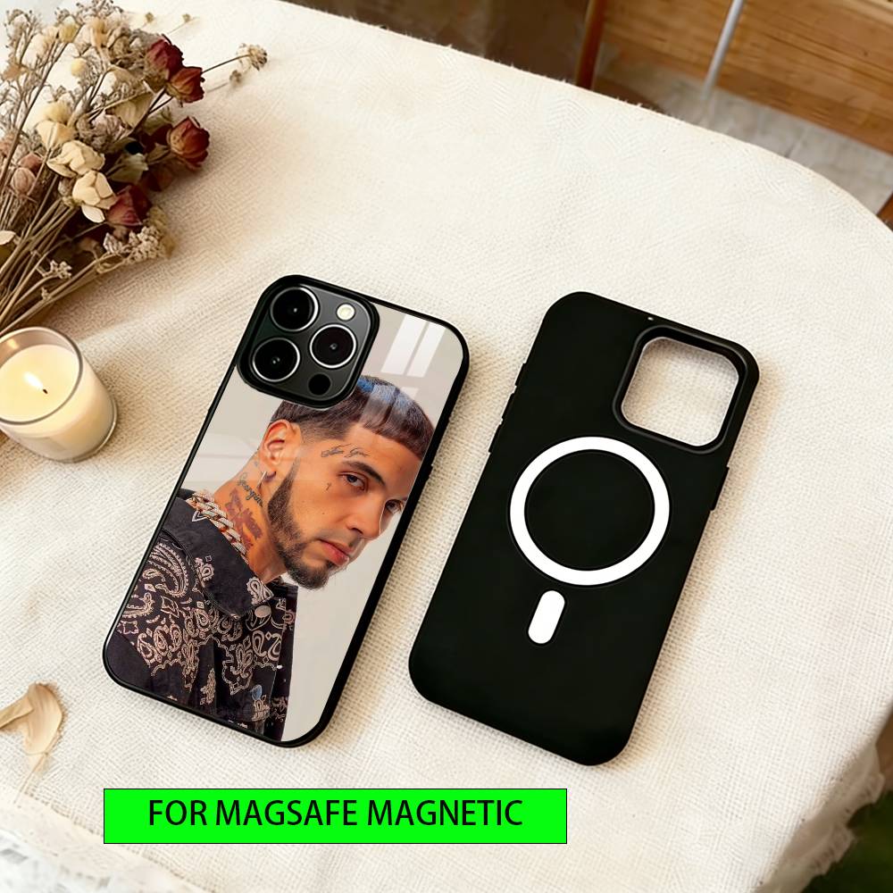 Anuel AA Phone Case For iPhone17,16,15,14,13,12,11 Plus,Pro Magnetic with Magsafe Wireless Charging