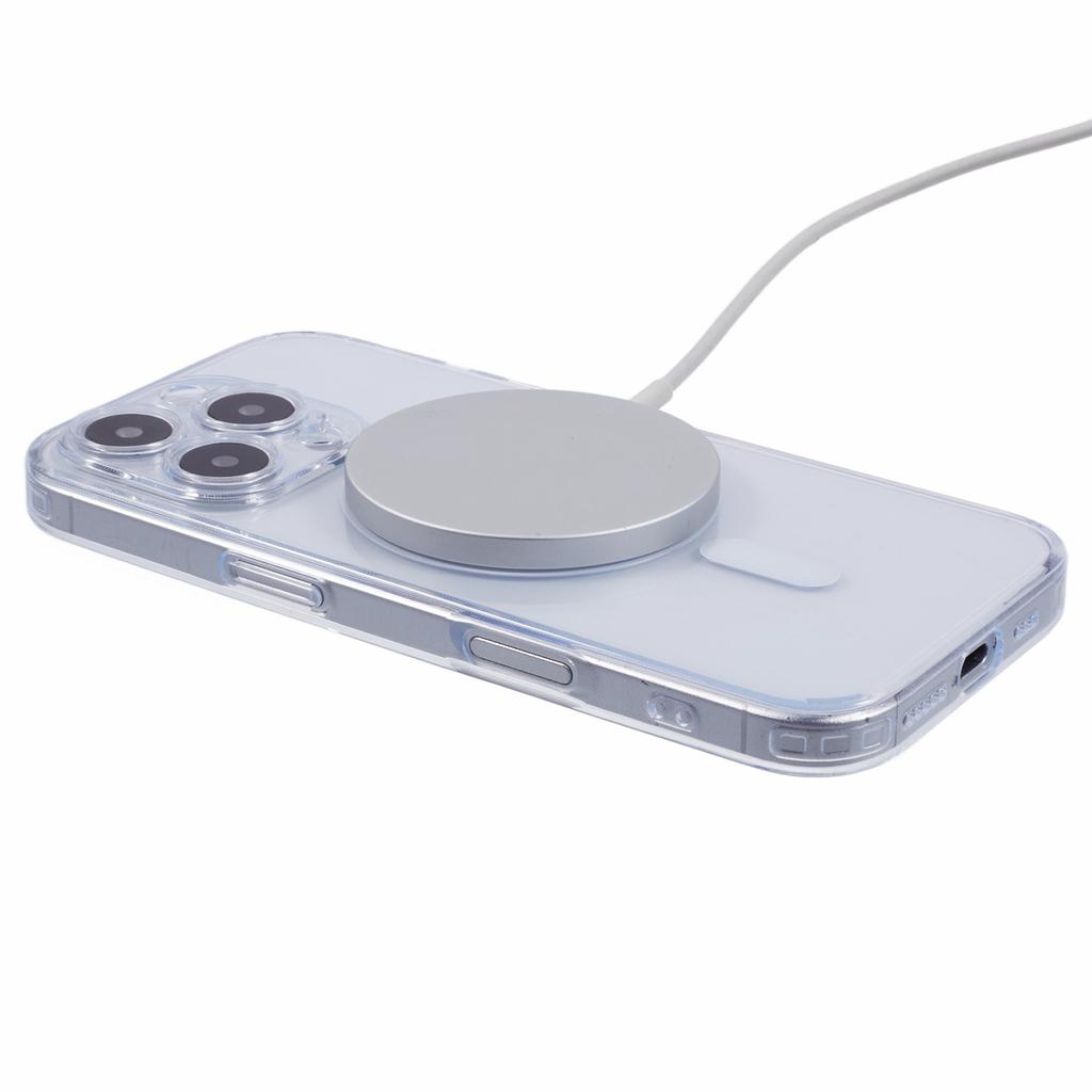 JAUCASE For iPhone 16 Pro Case Compatible with MagSafe PC+TPU Crystal Clear Phone Cover