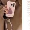 Cute Eggplant Bracelet Suitable for Apple 17 Mobile Phone Case 15promax Korean Style Iphone14 Three Dimensional 13 Silicone 16