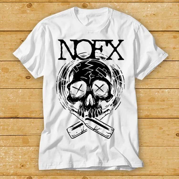 Nofx Skull Beer Music Band Never Trust A Hippie T Shirt 2454
