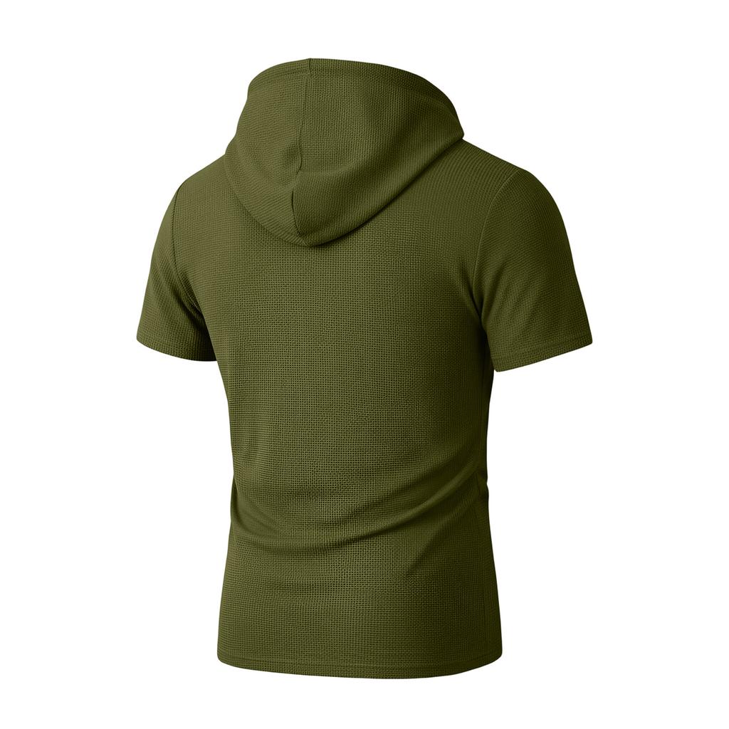 Men's Button-Down Collar Short Sleeve Tops Men's Casual Fashion Short Sleeve Tops