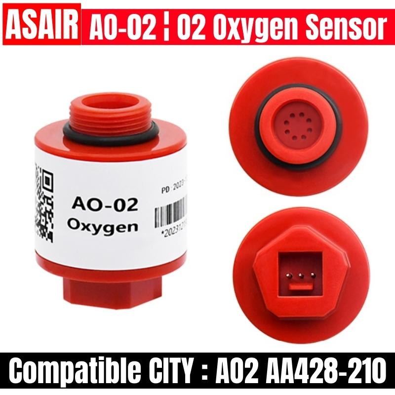 New AO-02 AO2 AA428-210 ASAIR Compatible CiTiceL City O2 Oxygen Sensor Oxygen battery gas detector PTB-18.10