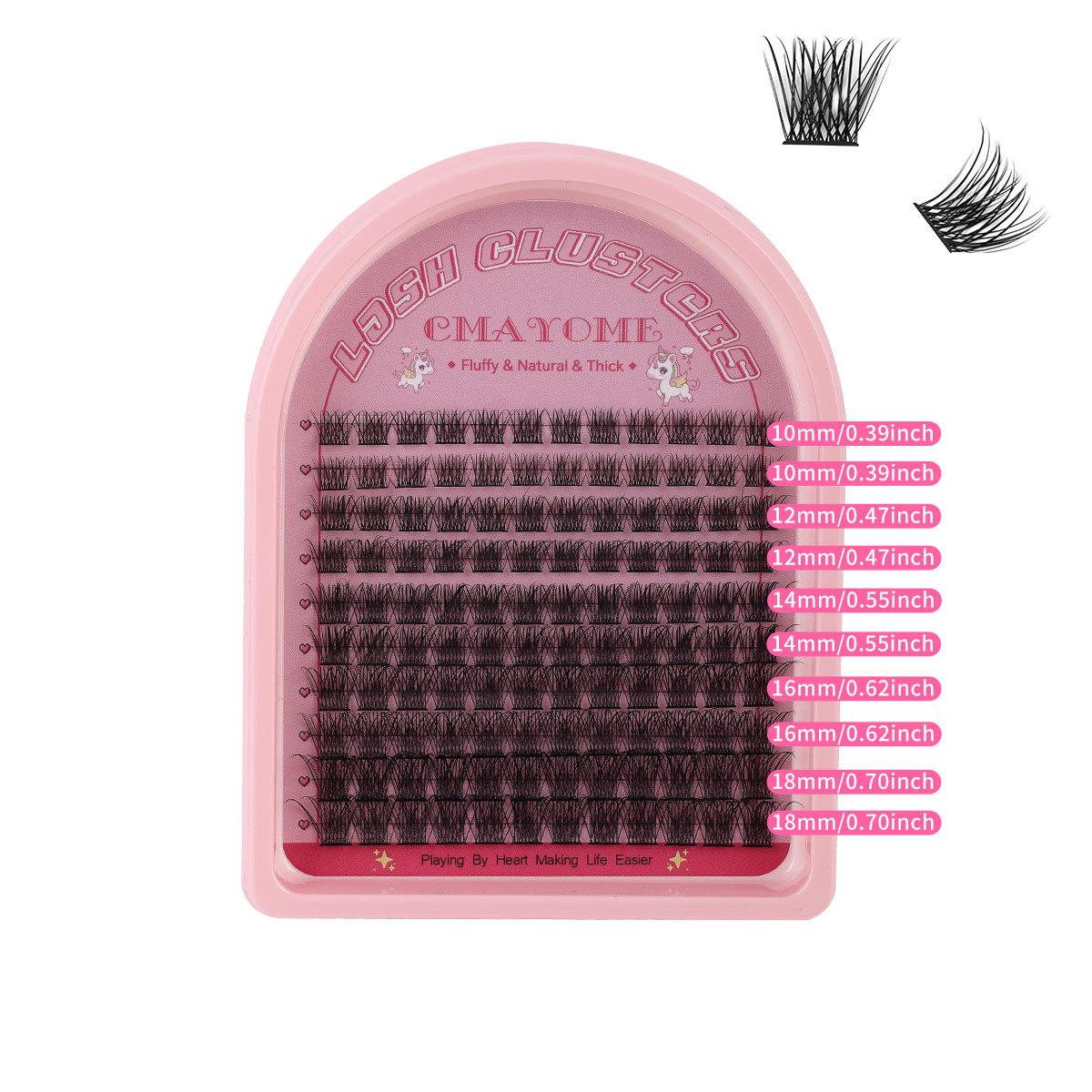 

120 Clusters C Song Single Cluster False Eyelashes Natural Thick Diy Segmented Grafting Multi-Haired Eyelashes